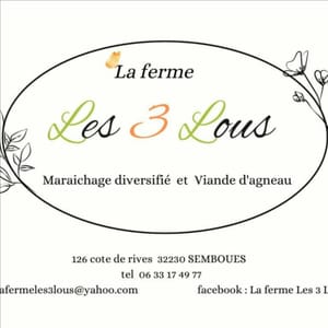 Logo de La ferme Les 3 Lous